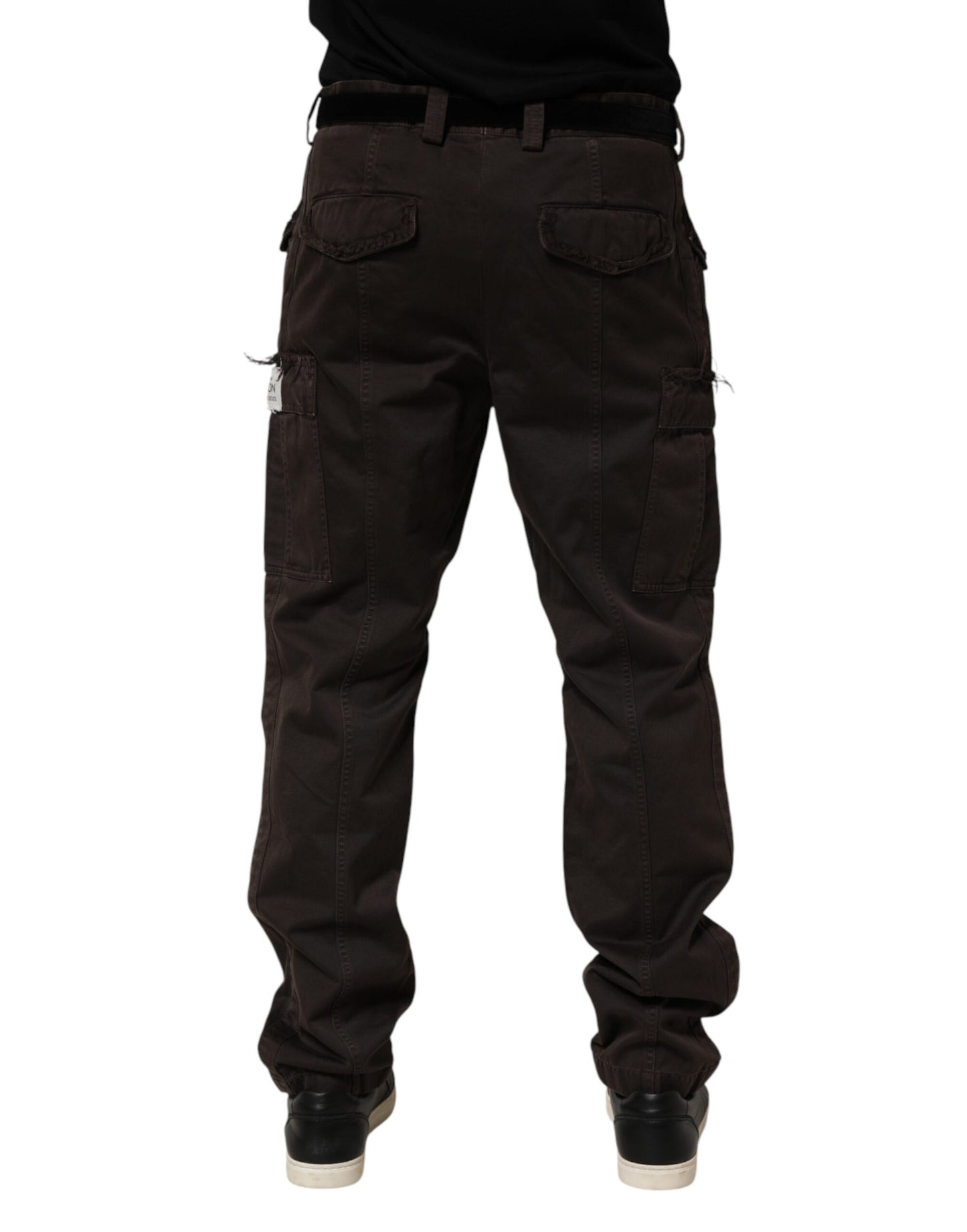 Brown Re- Edition Cotton Men Cargo Pants
