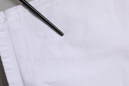 White Cotton Stretch Slim Fit Denim Jeans