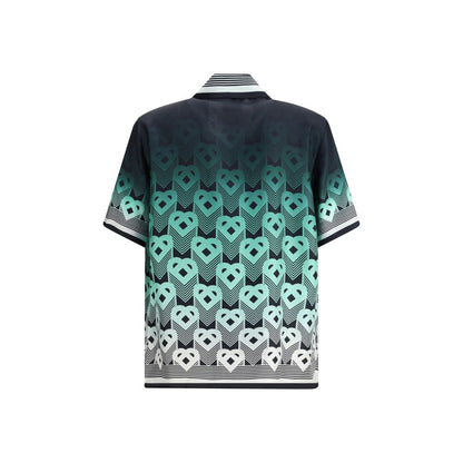 Gradient Monogram short sleeve silk Shirt