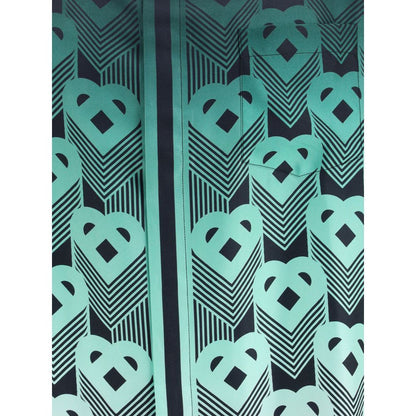 Gradient Monogram short sleeve silk Shirt