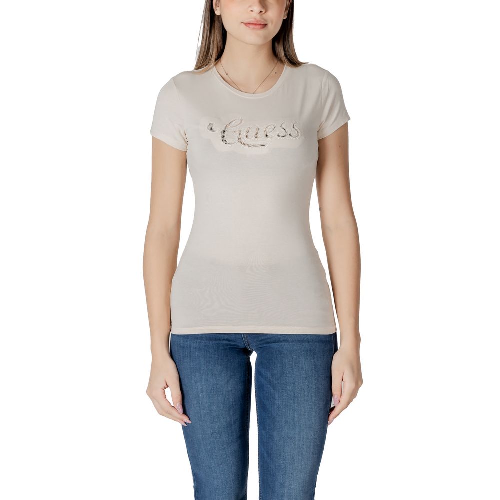 Beige Cotton T-Shirt