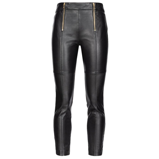 Black Lamb Leather Legging