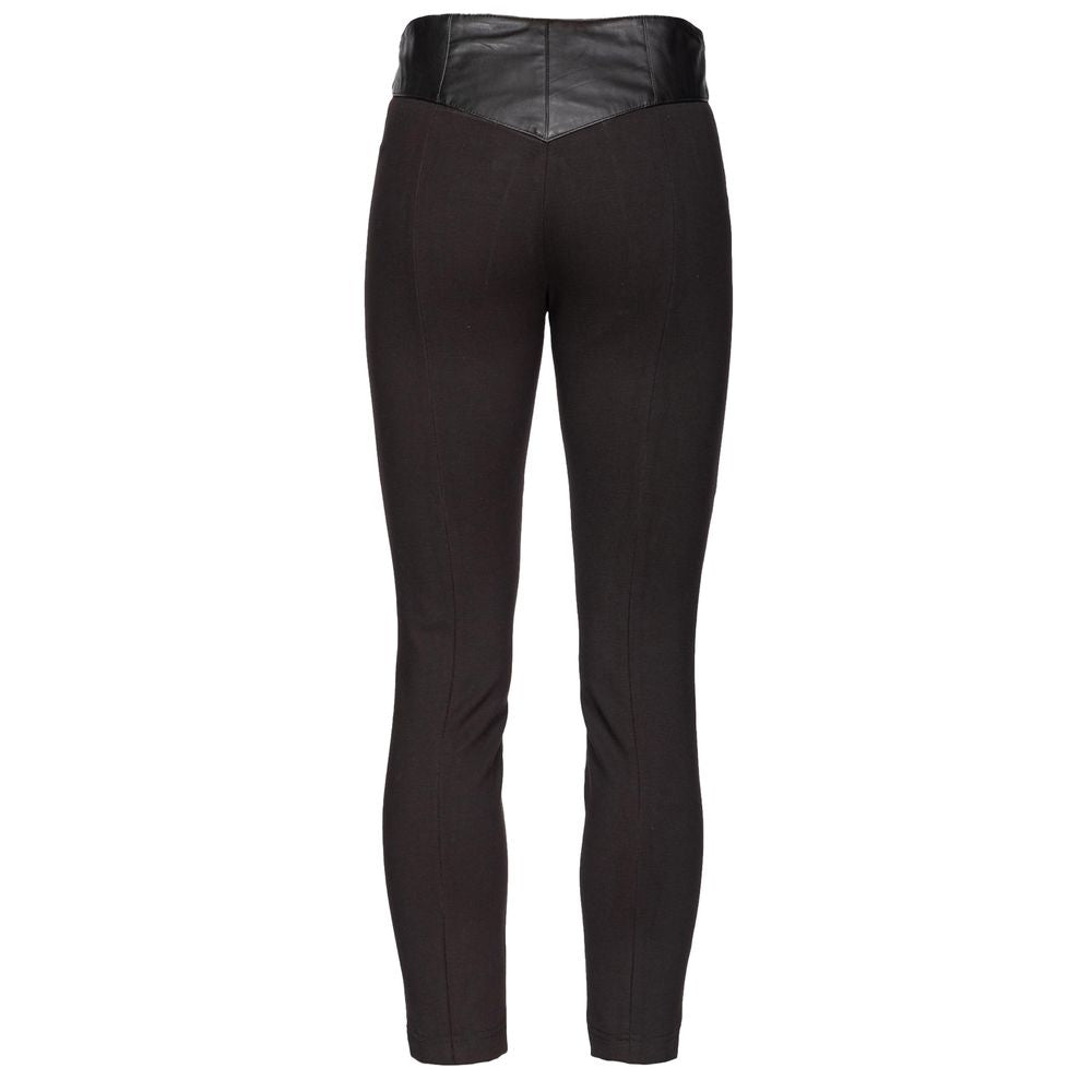 Black Lamb Leather Legging