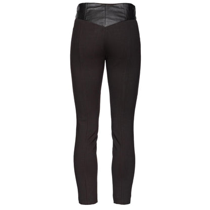 Black Lamb Leather Legging