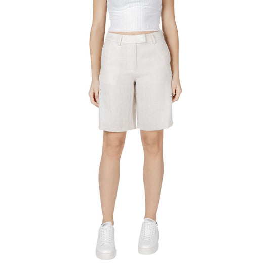 Beige Viscose Short