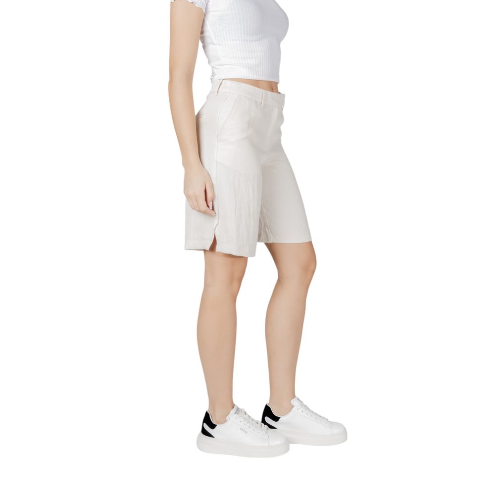 Beige Viscose Short