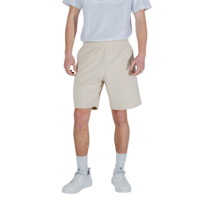 Beige Cotton Bermuda Shorts