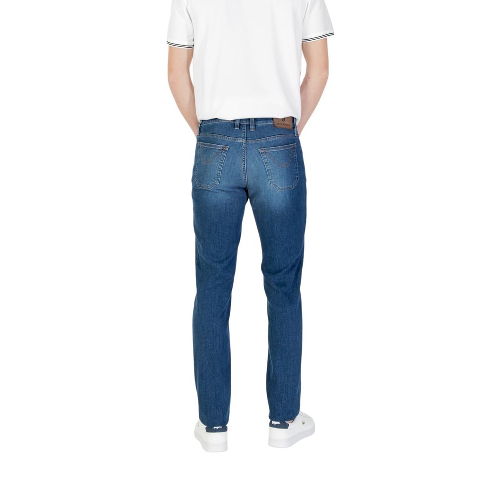 Blue Cotton Skinny Jeans