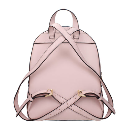 Pink Leather Backpack