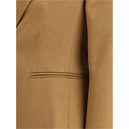 Brown Camel Hair  Jackets And Coat