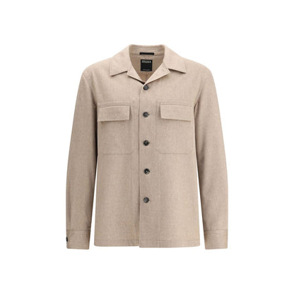Beige Cotton Coat