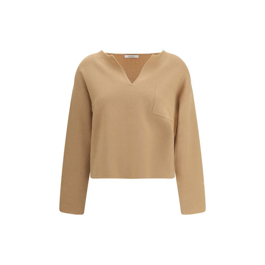 Beige Wool Top