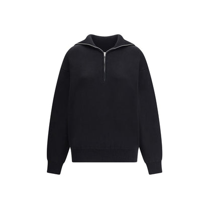 Black Cotton Sweatshirt