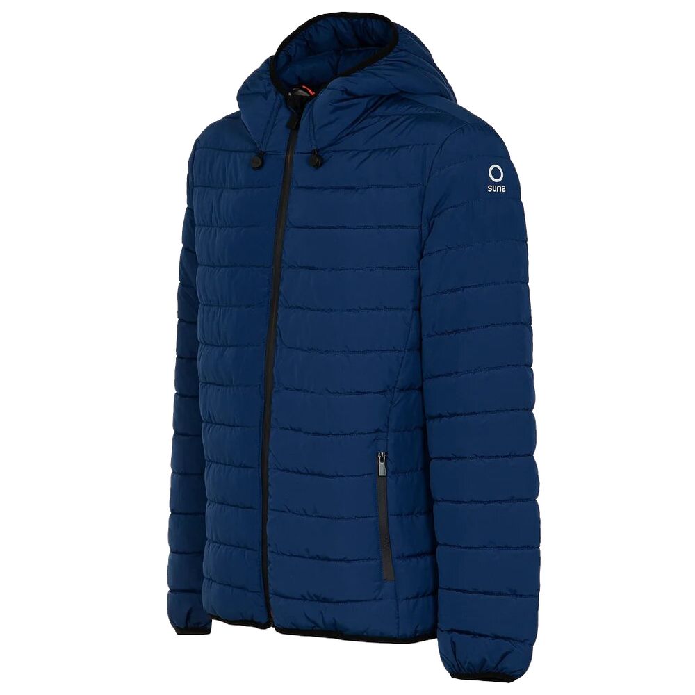 Blue Polyester Jackets & Coat