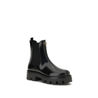 Black Rubber Ankle Boots