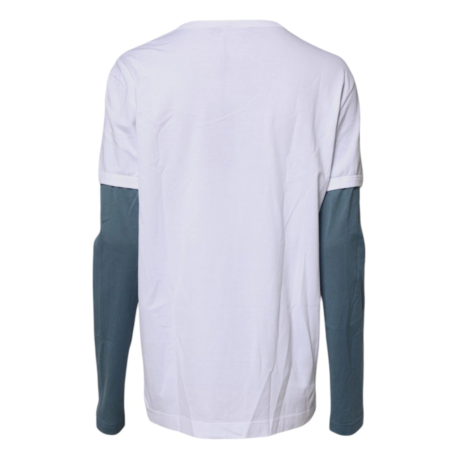 White Graphic Print Cotton Crew Neck T-shirt