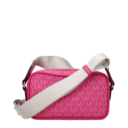 Pink Fabric Crossbody Bag