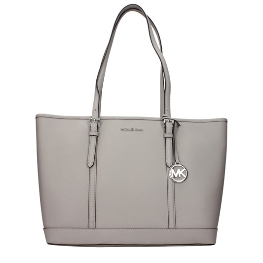 Gray Leather Shoulder Bags