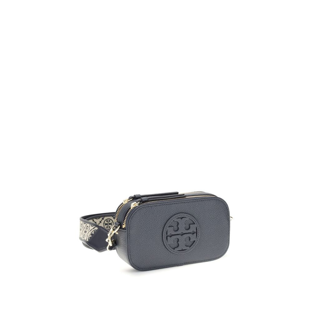 Blue Leather Shoulder Bag
