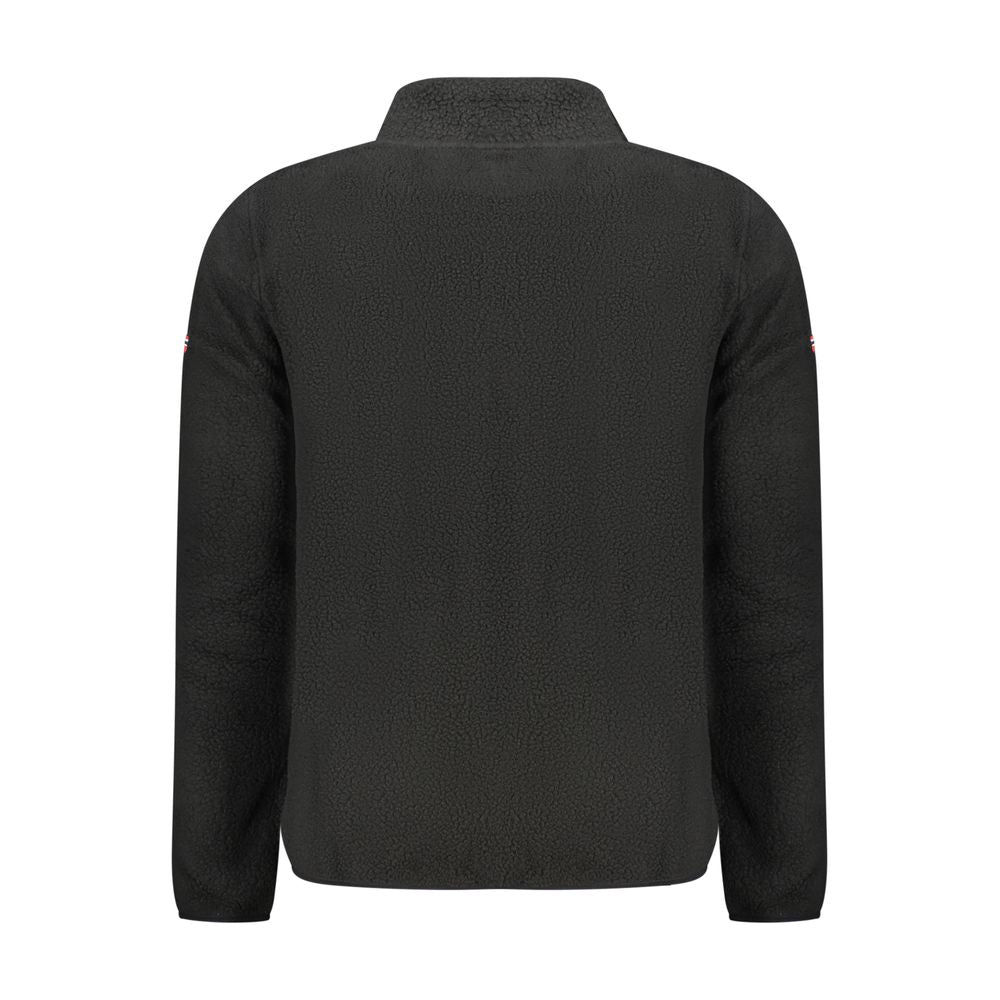 Black Polyester Men's Sweatshirt