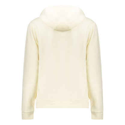 White Cotton Women's Hoodie Sweatshirt
