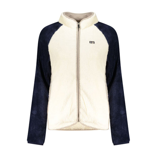 Bianco Polyester Women Sweatshirt