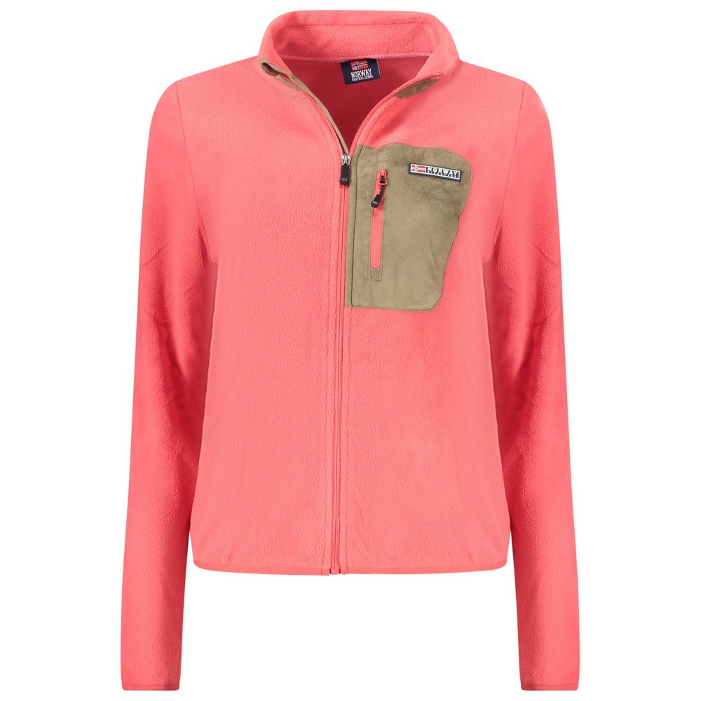 Pink Polyester Sweatshirt
