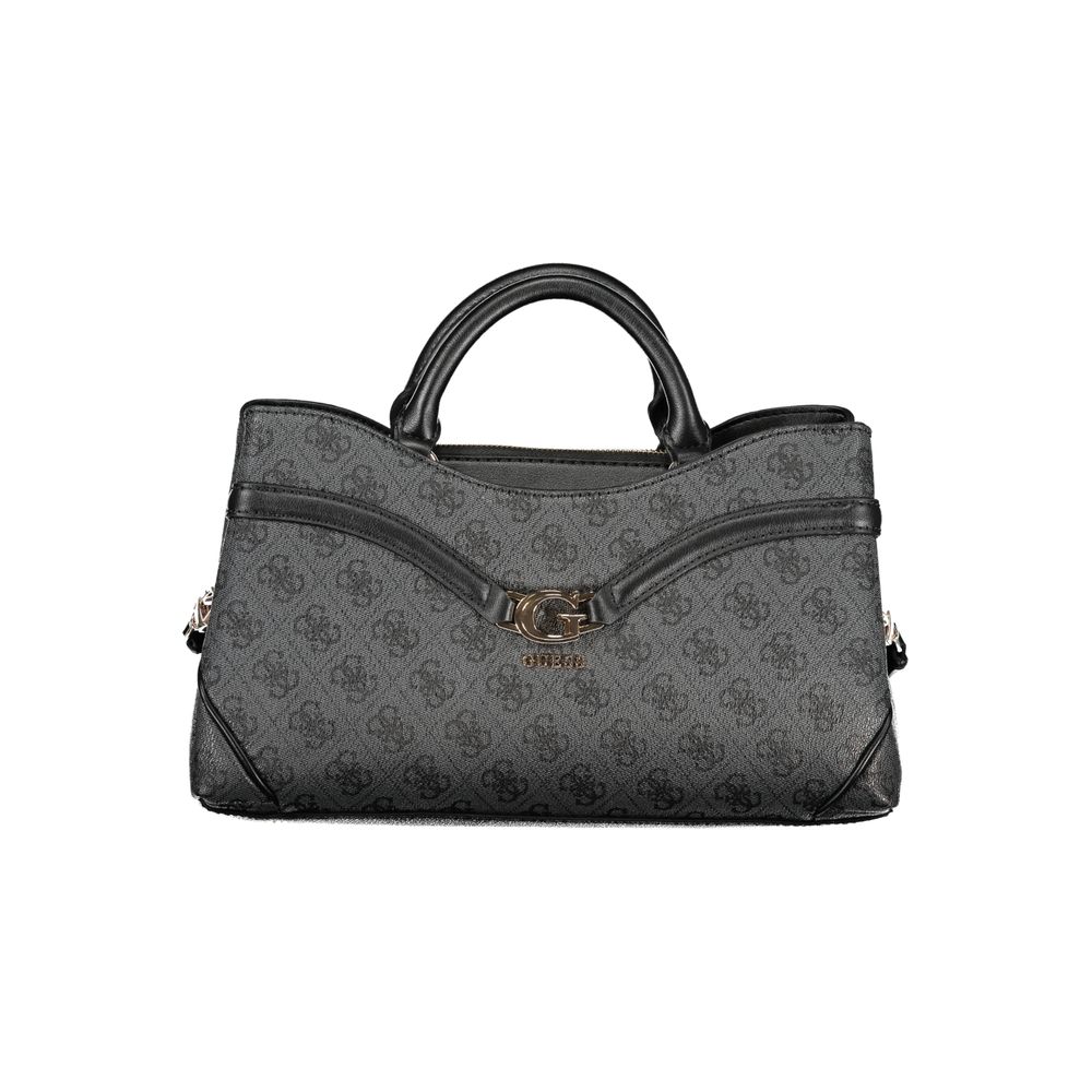 Black Polyurethane Women's Handbag