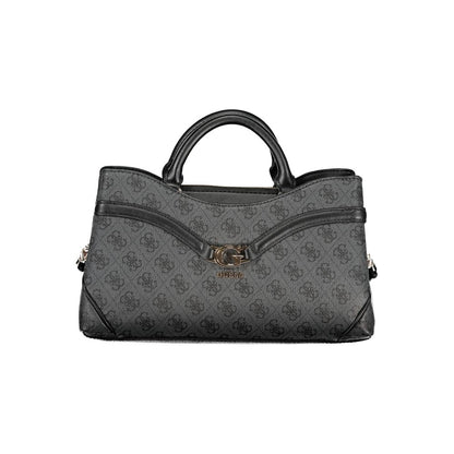 Black Polyurethane Women's Handbag