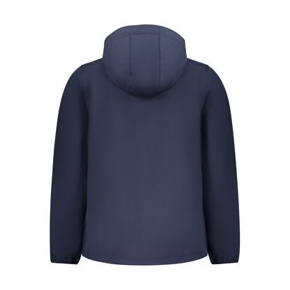 Blue Polyester Men's Jacket