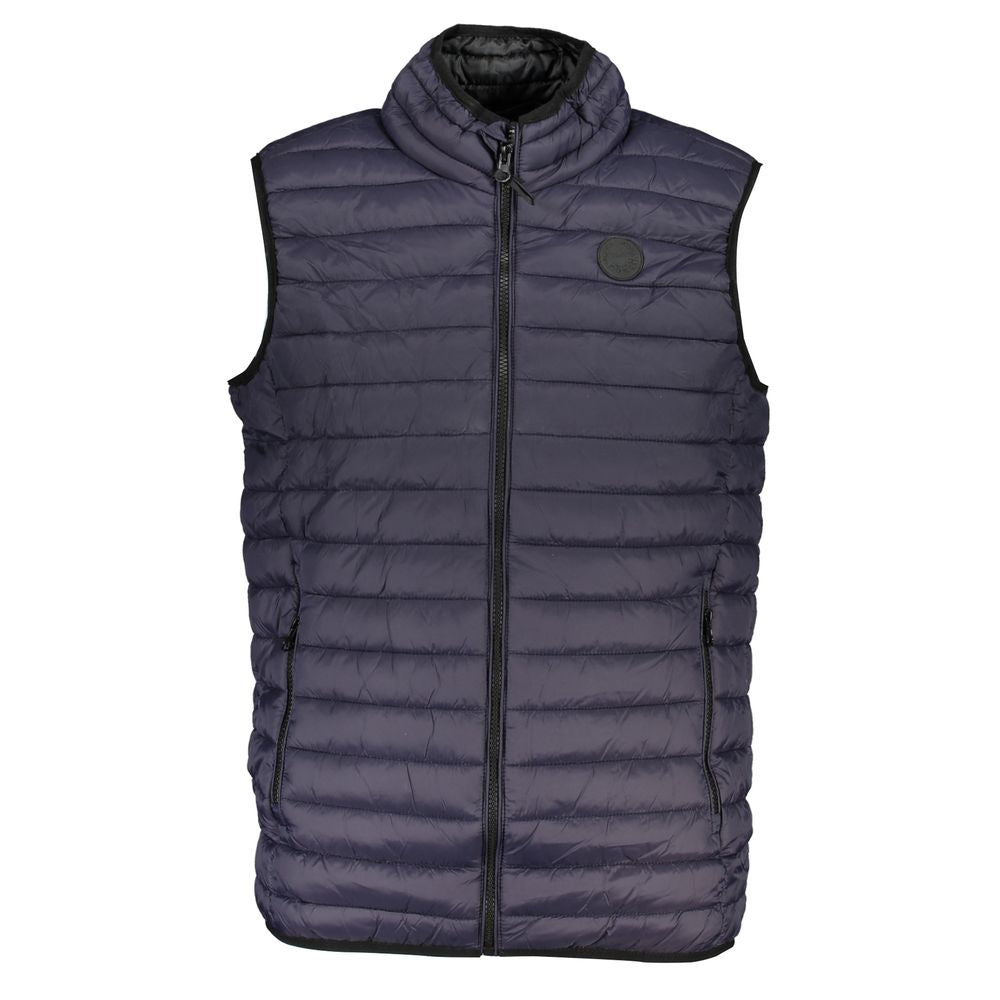 Blu Poliammide Men's Gilet