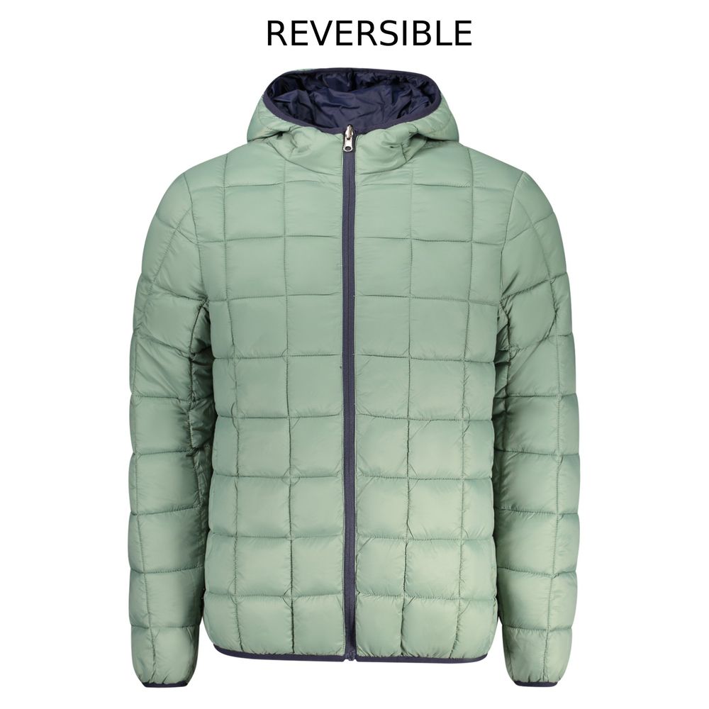 Blu Poliestere Uomo Giubbotto