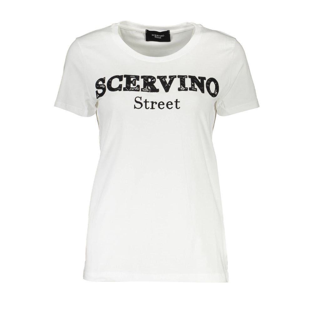 White Cotton Men T-Shirt