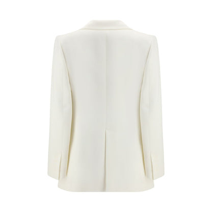 White Silk Blazer