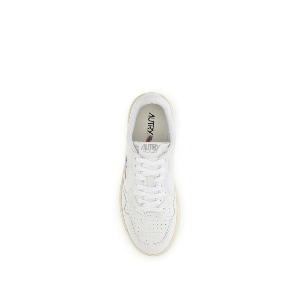 White Rubber Low Top Sneakers