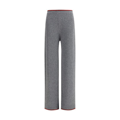 Gray Wool Casual Pants