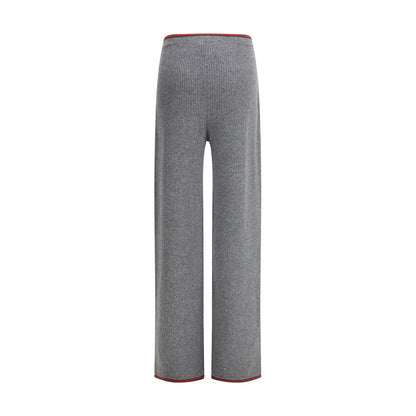 Gray Wool Casual Pants