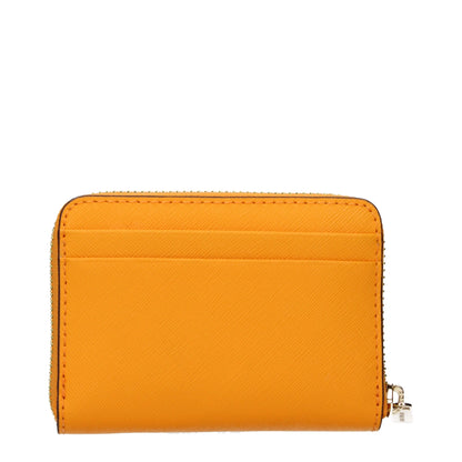 Orange Leather Cardholder