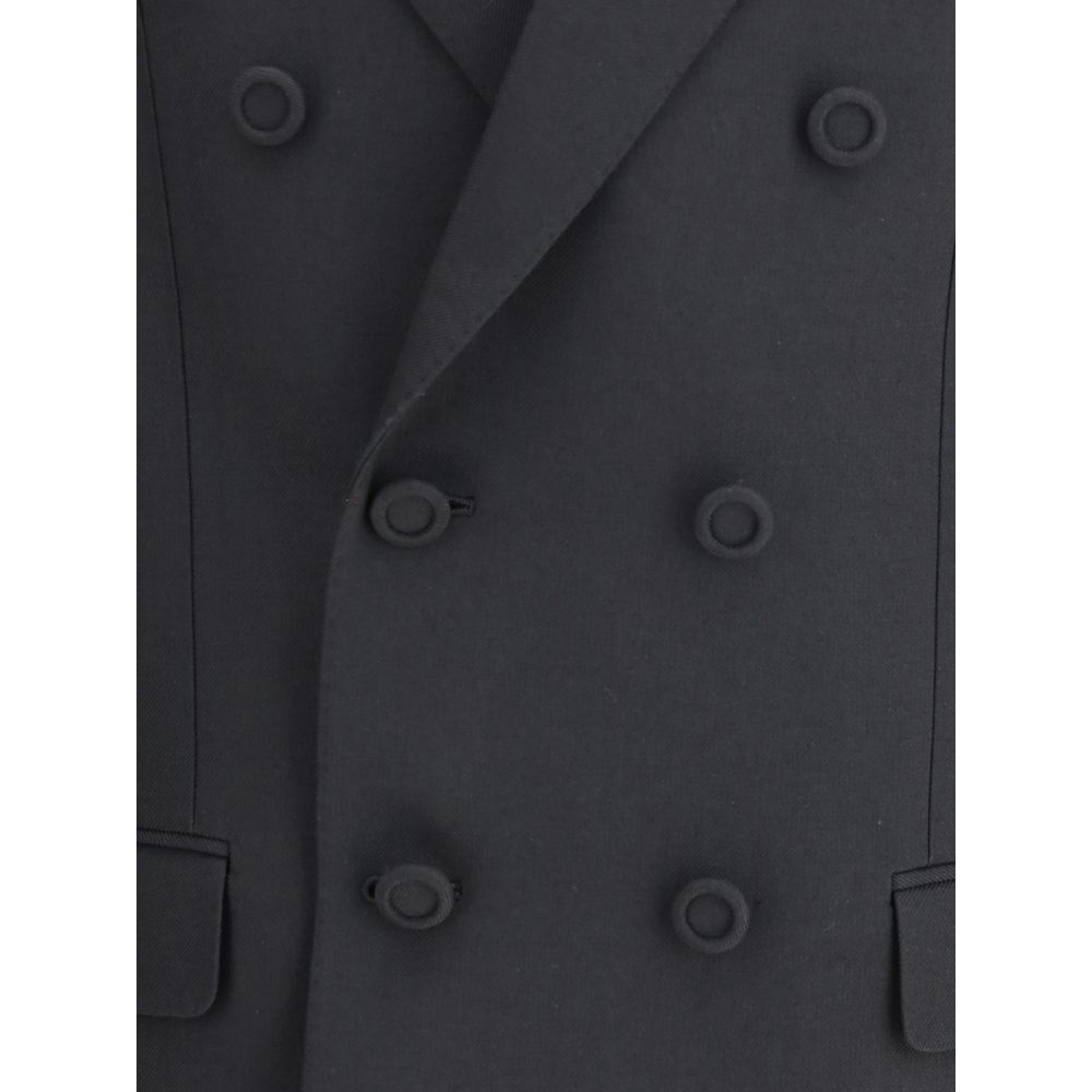 Black Polyester Coat