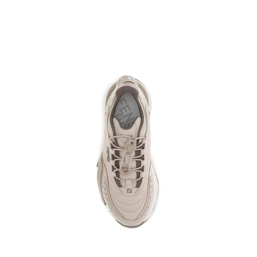 Cream Rubber Athletic Sneakers