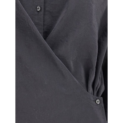 Black Silk Dress Shirt