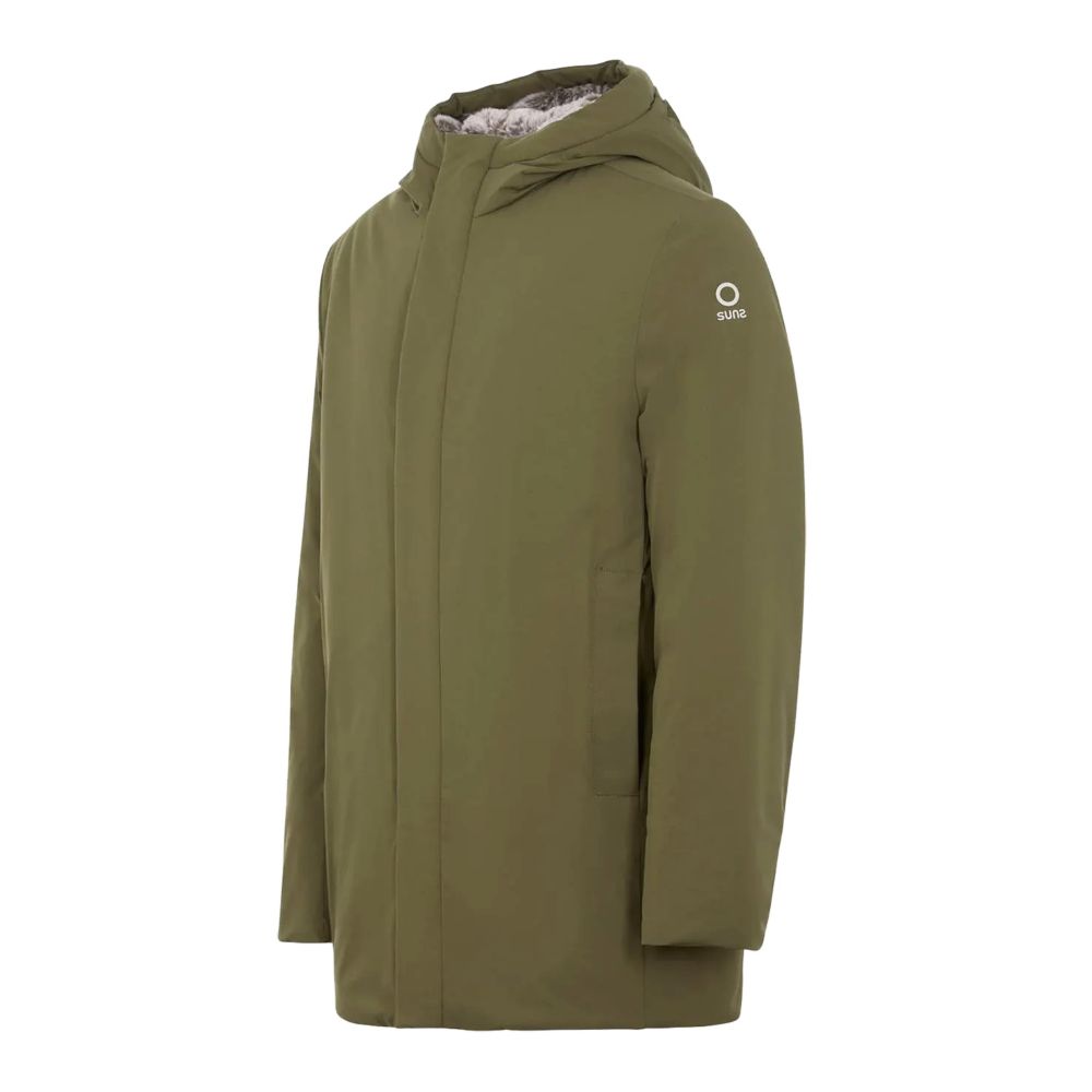 Green Polyester Jackets & Coat