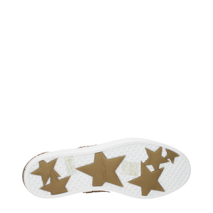 White Leather Low Top Sneakers