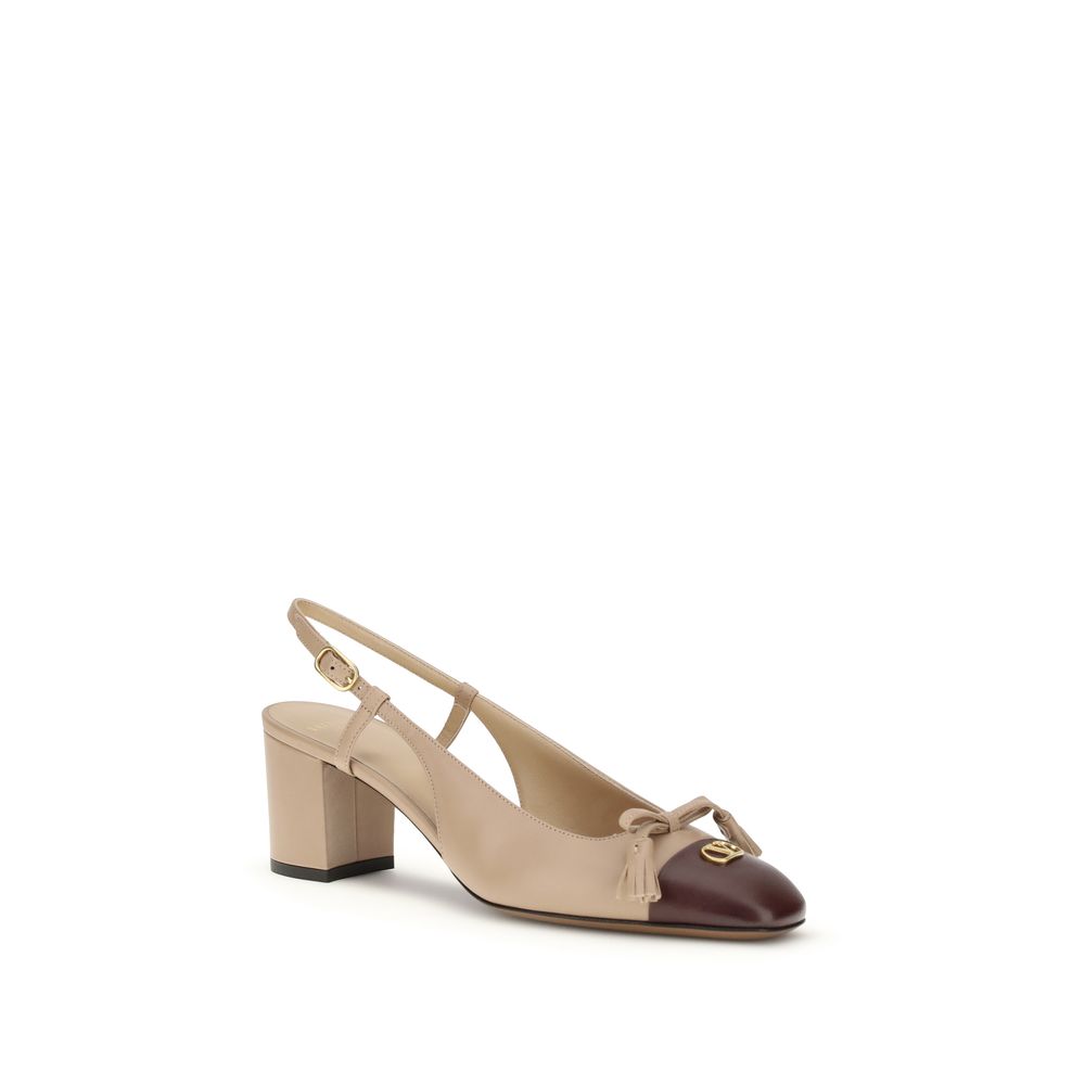 Multicolor Goatskin Platform Pumps