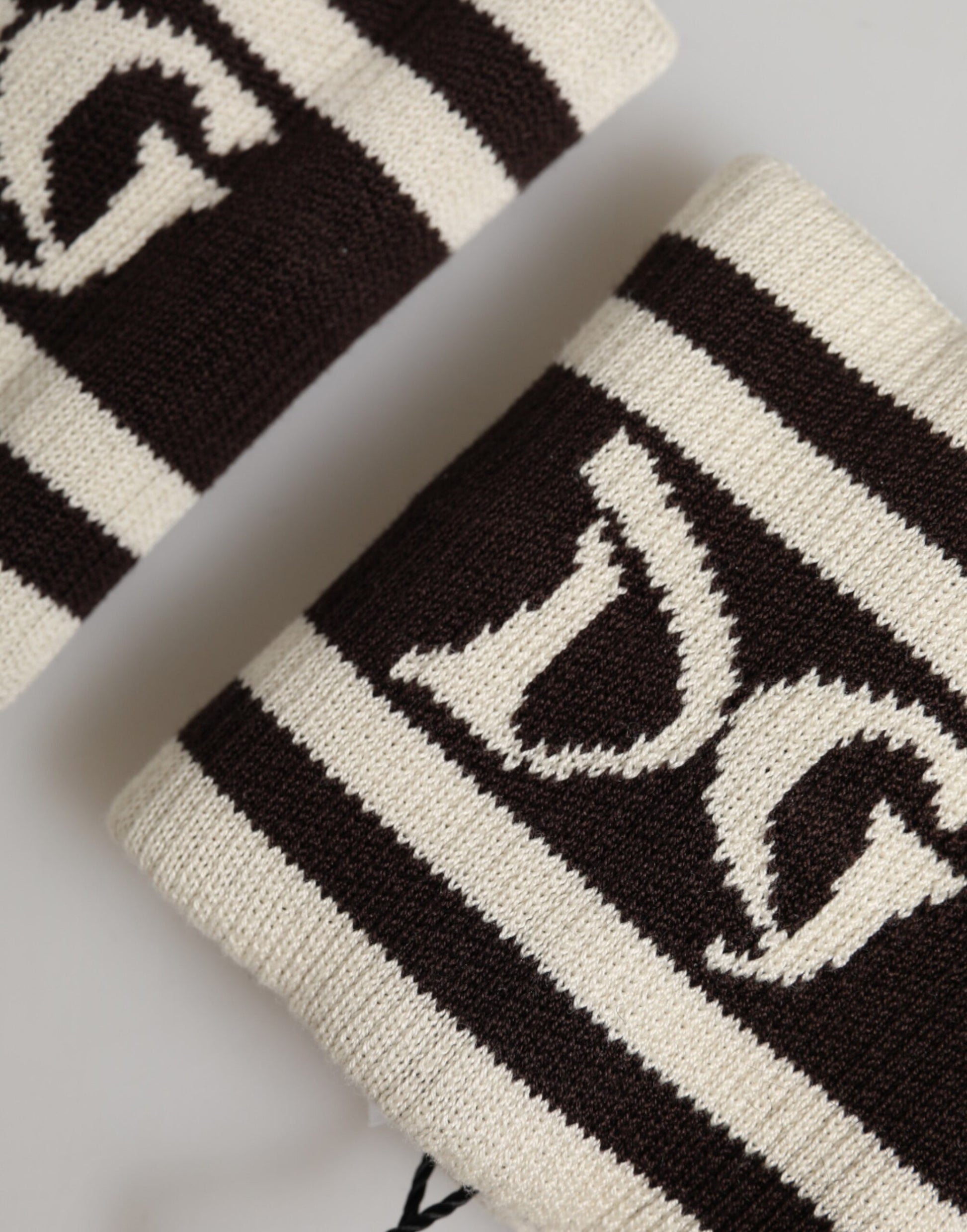 Black White DG Logo Cotton 1 Pair  Wristband