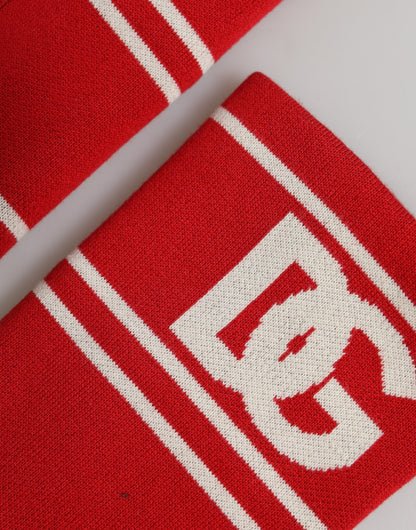 Red White DG Logo Cotton 1 Pair One SIze Wristband