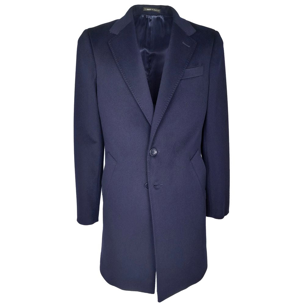 Blue Wool Men's Coat