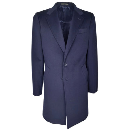 Blue Wool Men's Coat