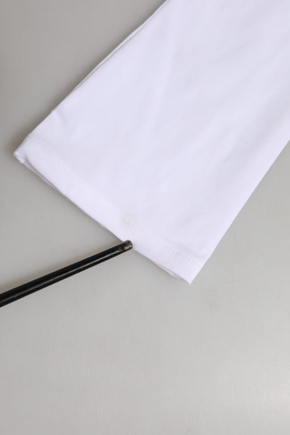 White Nylon Fingerless Elbow Length Mitten Gloves