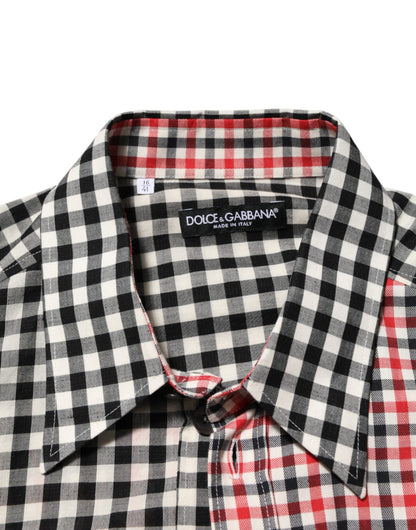 Multicolor Cotton Collared Checkered Shirt